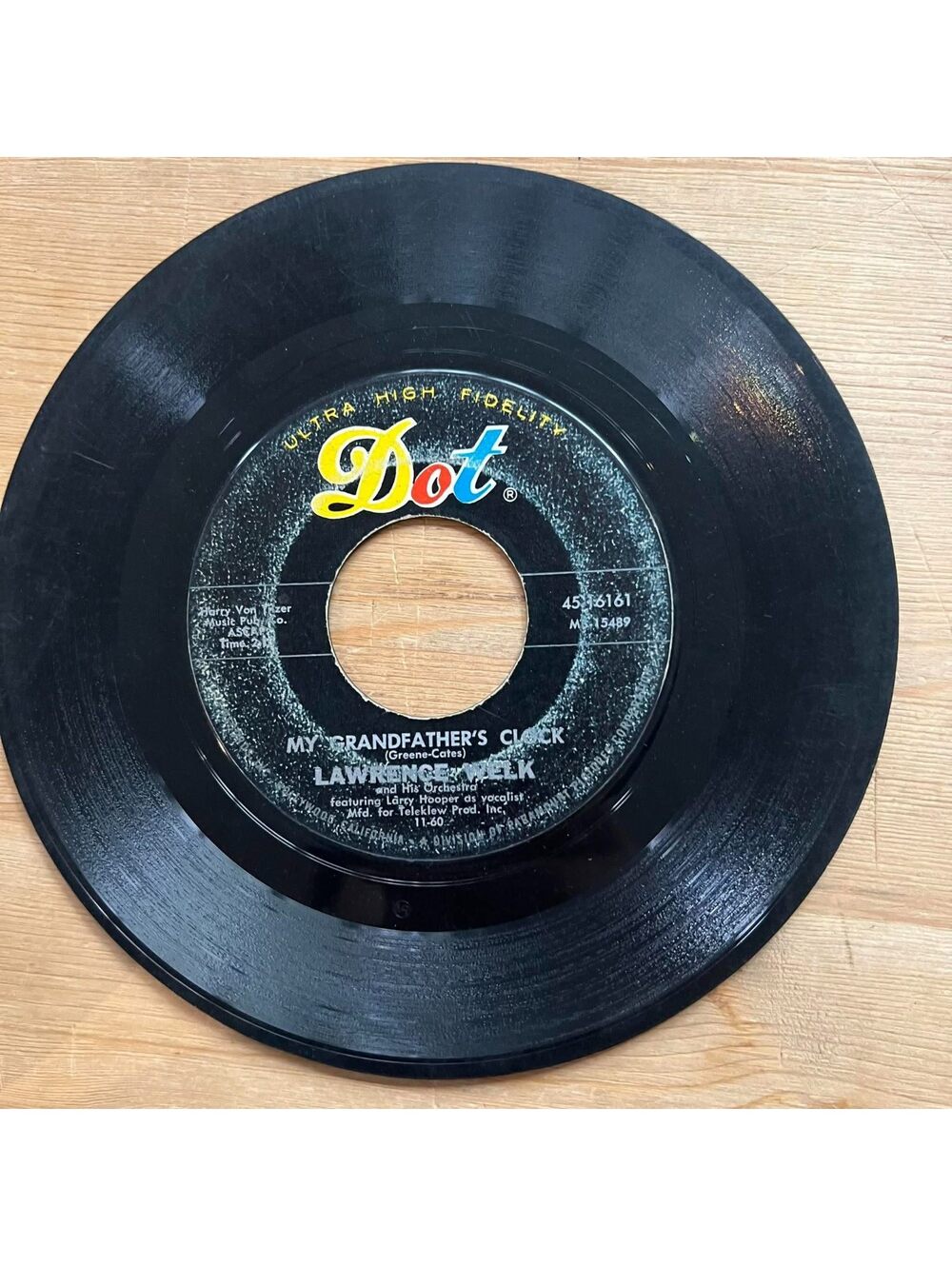 Lawrence Welk - My Grandfather's Clock/Calcutta 45rpm VG+ R14